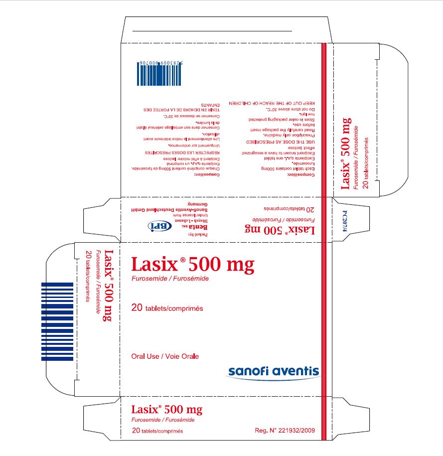 Lasix Tablets 500mg²
